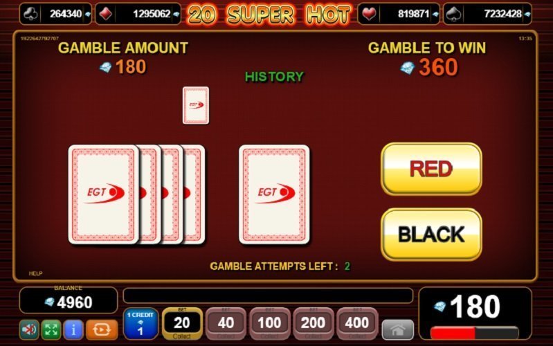 20 Super Hot - бонус опција