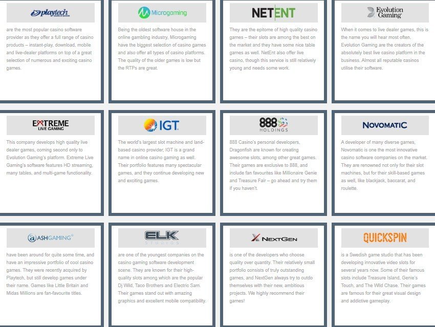 Софтвери за онлајн казина