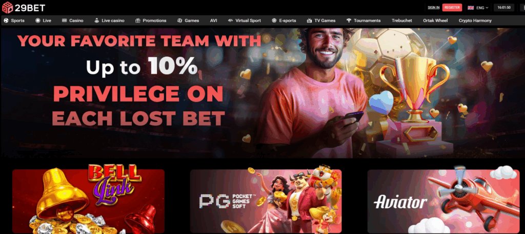 29bet вебсајт